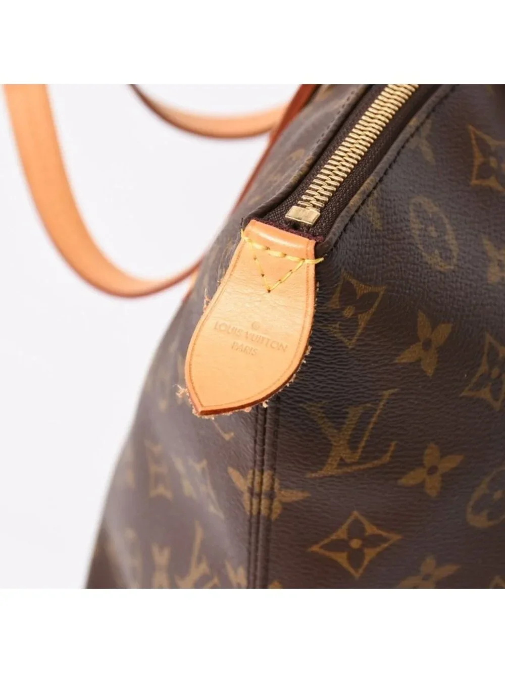 Louis Vuitton Iena MM Tote Bag Monogram Brown Gold